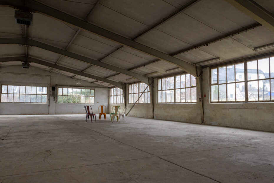 Blick in die Stahlträgerhalle (Foto: Christoph Luchs)